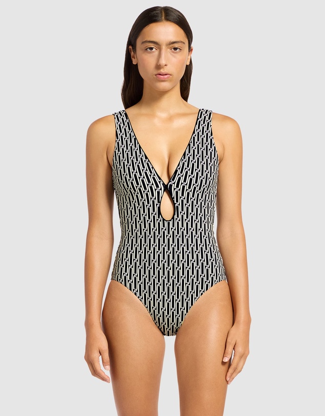 JETS - Spring Geo Plunge One Piece