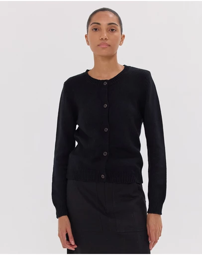 Cloth & Co. - The Vintage Cardigan | Black