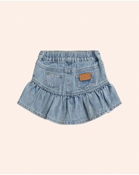 Huxbaby - Dreamy Denim Frilly Skirt - Kids