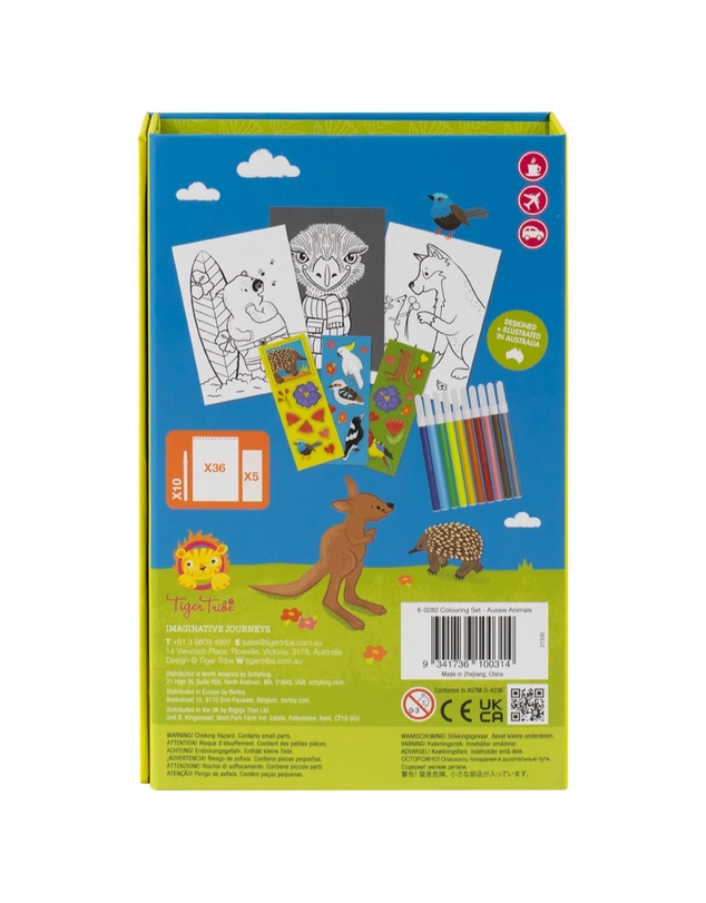 Tiger Tribe - Colouring Set Aussie Animals