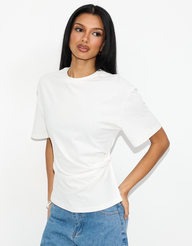 Dazie - Ava Twist Detail Short Sleeve Tee