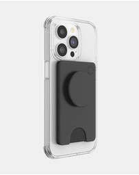 PopSockets - PopWallet+ MagSafe Phone Grip Wallet Card Holder  + Magnetic Adapter Ring