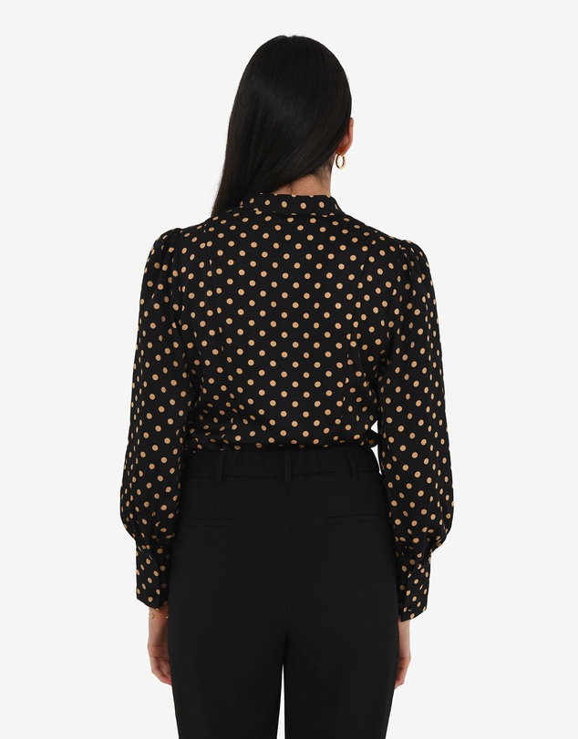 Forcast - Dotti Polka Dot Printed Blouse