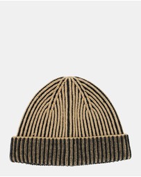 Morgan & Taylor - Sarina Ribbed Knit Beanie in Black