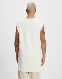 Surrounded By Ghosts - The Santite Crew Knit Raw Neck Vest