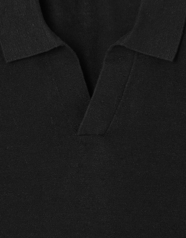 COS - Knitted Linen Polo Shirt