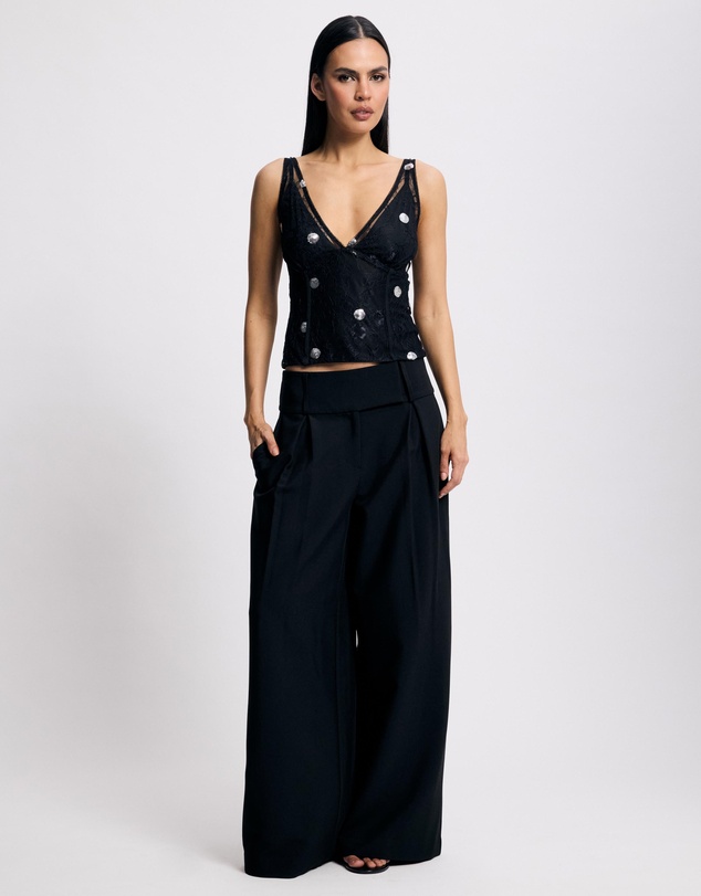 Lover - Zinnia Polka Sheer Bodice Top