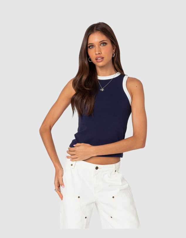 EDIKTED - Tammy Contrast Tank Top