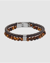 Fossil - Fossil Vintage Casual Brown Bracelet JF03118040