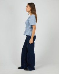 All About Eve - Lipa Stripe Tee Blue