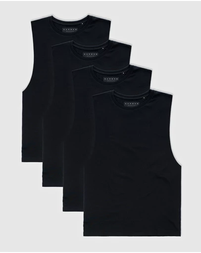 Xander - 4-Pack Blanc Tank