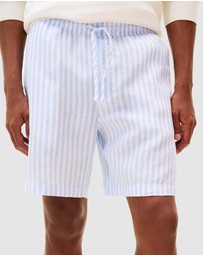 Tommy Hilfiger - Mercer 7 Inch Linen Stripe Shorts