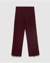 M.N.G - Straight Mid-Rise Suit Trousers