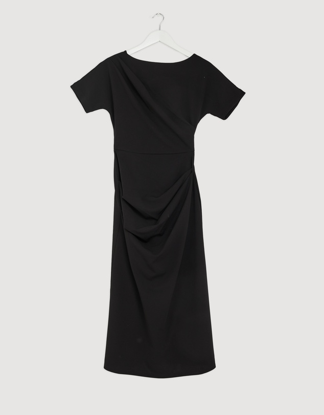 Revibe - Repaired Tussah Cindy Crepe Tuck Midi Dress - AU 8