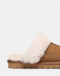 EVERAU - Australian Shepherd Ugg Muffin Slipper Cow Suede Upper House Shoes