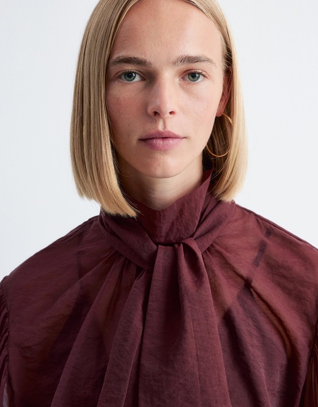 & Other Stories - Puff-Sleeve Bow-Detail Blouse