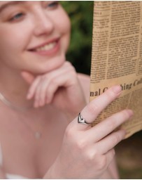 Ania Haie - Silver Love Signet Ring