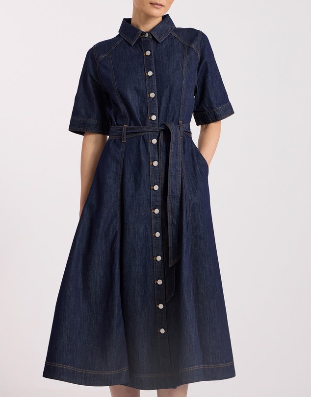 David Lawrence - Mateo Denim Shirt Dress