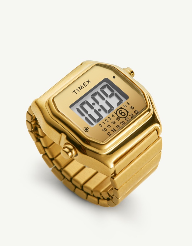 TIMEX - Timex x MM6 T80 Gold-tone Ring Watch