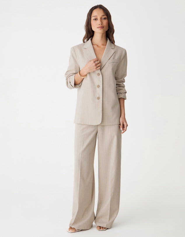 Forcast - Zoe Relaxed Pinstripe Blazer
