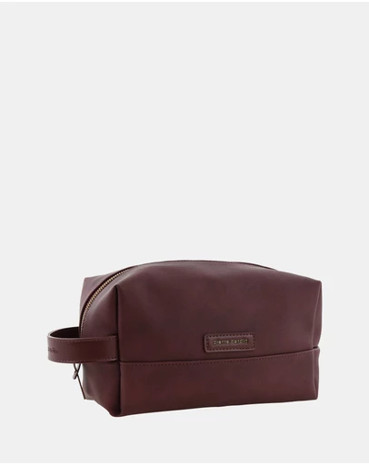 Pierre Cardin - Pierre Cardin Coated Canvas Travel Toiletry Bag
