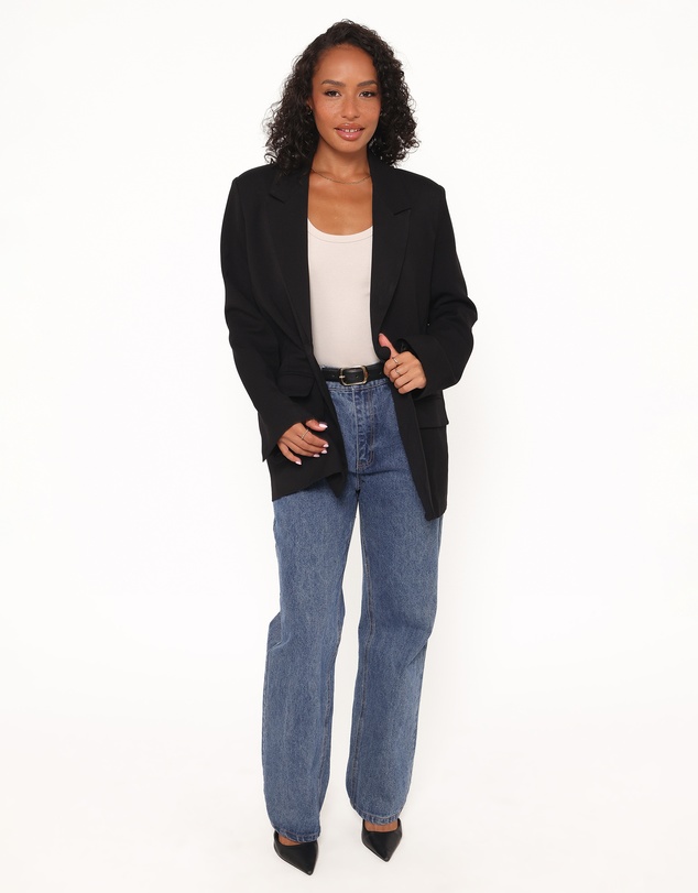 Petal & Pup - Tove Tie Back Blazer - Black