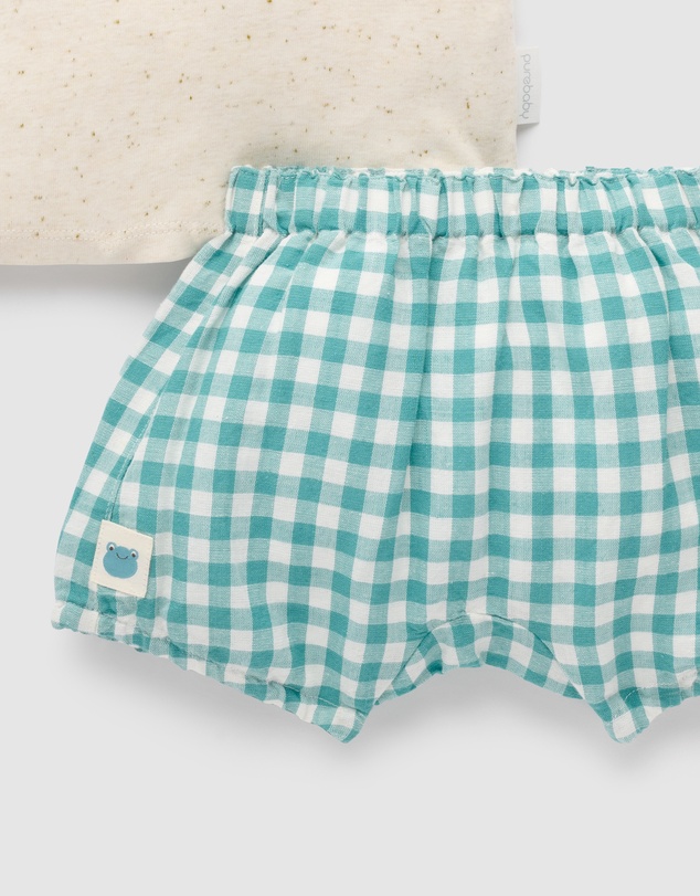 Purebaby - Short and Tee Set-Babies