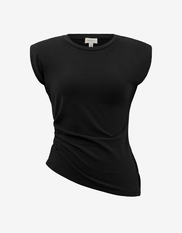Forcast - Sarah Padded Ruched Jersey Top