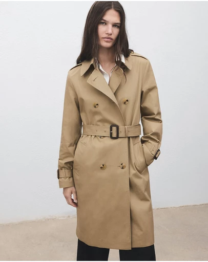 M.N.G - Classic Trench Coat With Belt