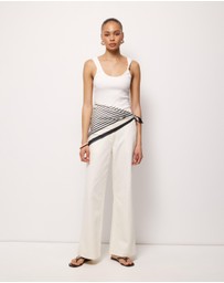 AERE - Joni Wide Leg Denim Pants