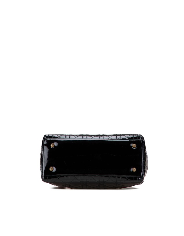Dior - Pre-Loved Medium Patent Cannage Lady Dior