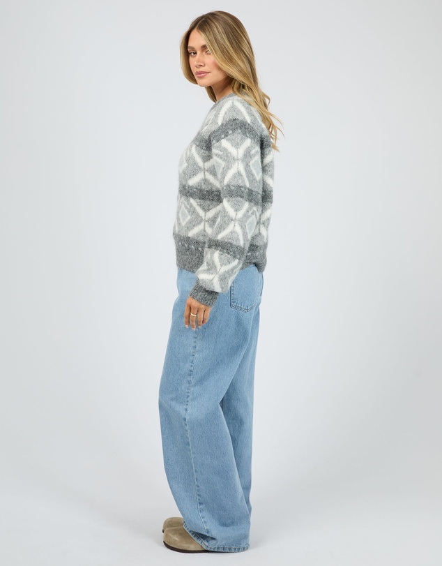 All About Eve - Zoia Knit Crew Charcoal
