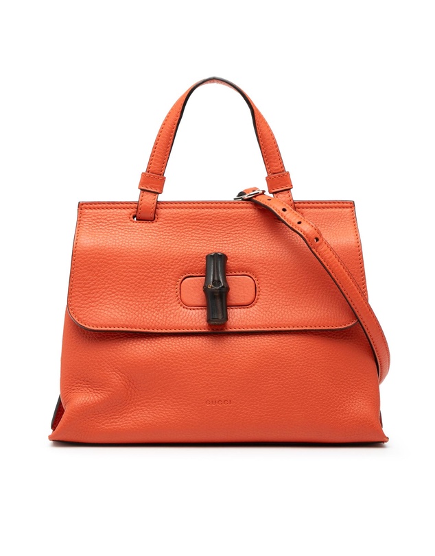Pre-Loved by Azura Reborn - Pre-Loved Small Leather Bamboo Daily Satchel
