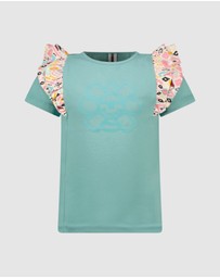 B.Nosy - T-Shirt With Ruffles On Shoulder - Kids-Teens