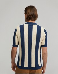 Oxford - Marty Knitted Stripe Shirt
