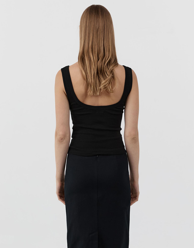 St. Agni - Organic Cotton Scooped Ballerina Top