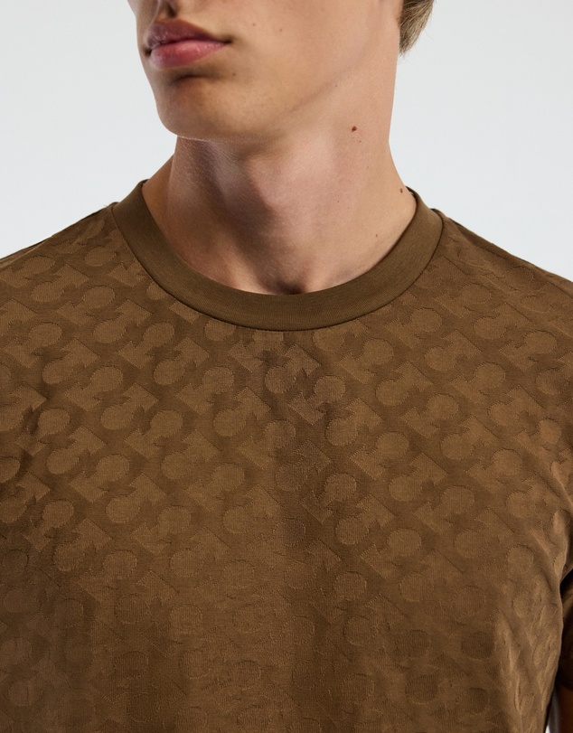 Calibre - Monogram Jacquard T-shirt Toffee