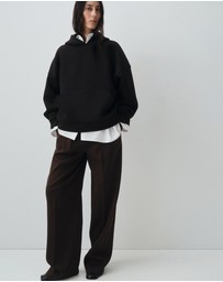M.N.G - Straight Mid-Rise Suit Trousers