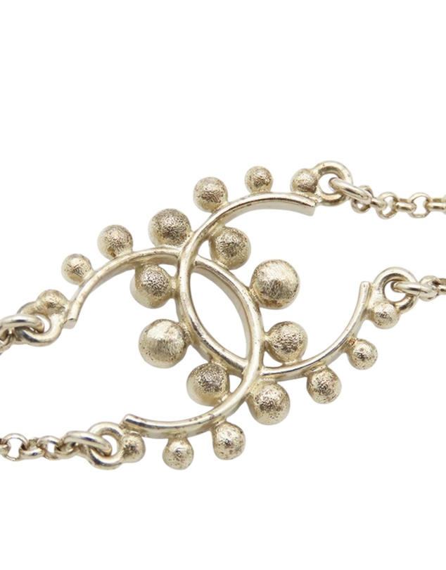 Pre-Loved by Azura Reborn - Pre-Loved Gold Plated CC Faux Pearl Rhinestones Bracelet