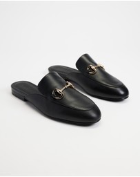 Atmos&Here - Alexandra Leather Loafer Slides