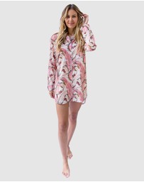 Sant And Abel - Women's Martinique® Pink Banana Leaf Night Shirt