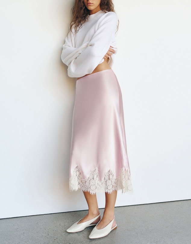 Reformation - Carolina Silk Skirt