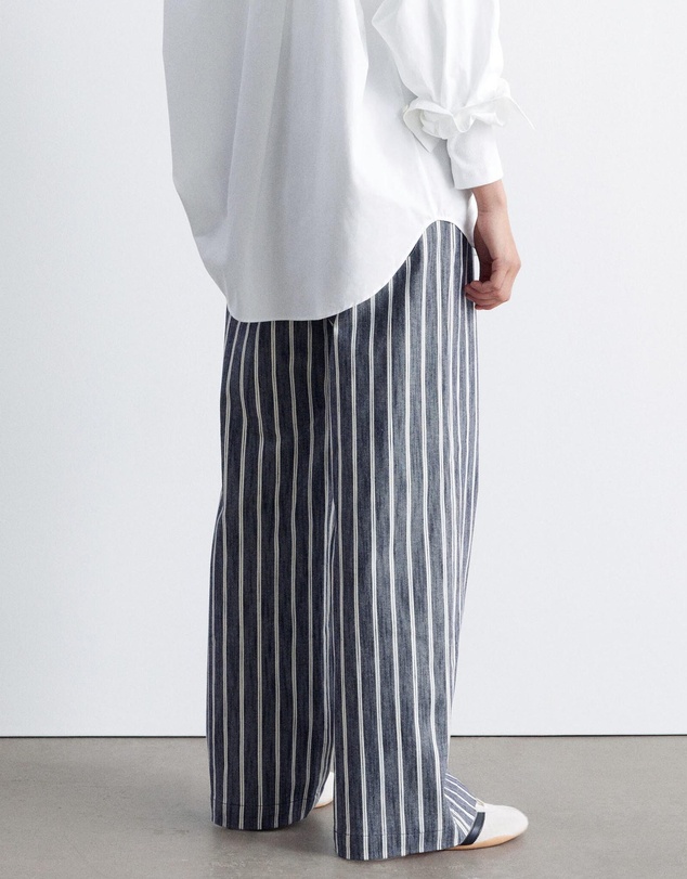 & Other Stories - Striped Cotton Trousers
