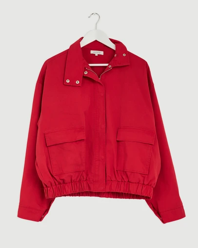 Revibe - Repaired AERE Ines Funnel Neck Bomber - AU 12