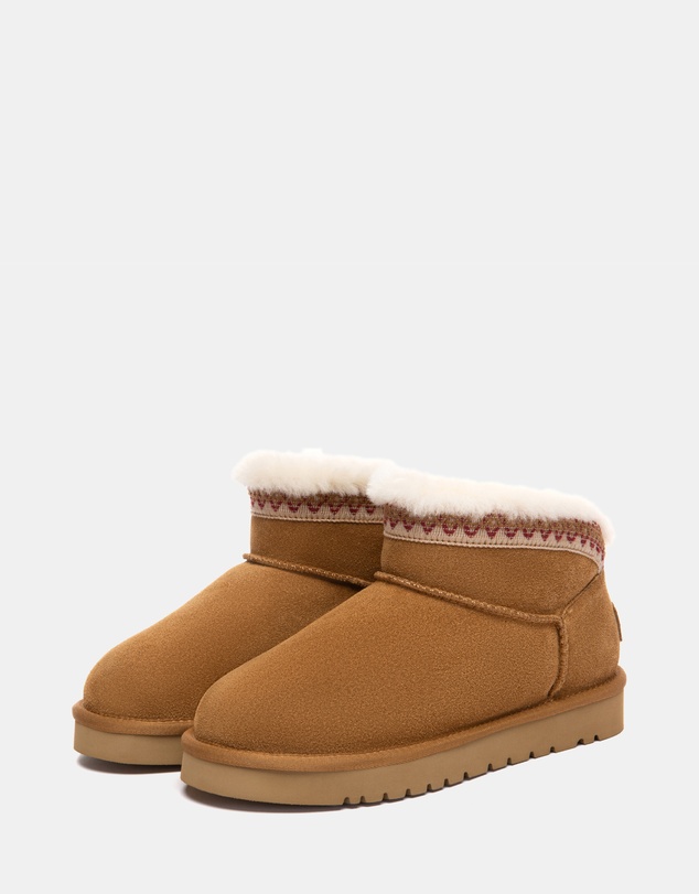 EVERAU - Australian Shepherd Ugg Mini Liora Cow Suede Upper UGG Boots