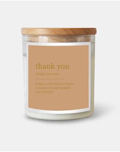The Commonfolk Collective - Thank You ~ Goldie Dictionary Meaning Candle