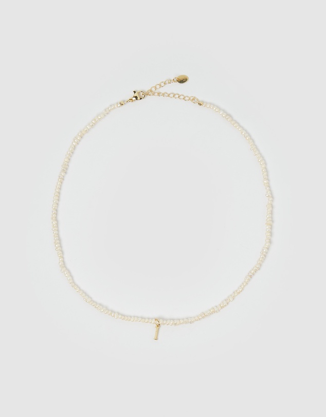 Miz Casa and Co - Pearl Letter I Necklace
