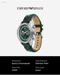 Emporio Armani - Green Chronograph Watch