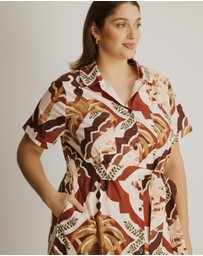 Atmos&Here Curvy - Mia Relaxed Midi Shirt Dress