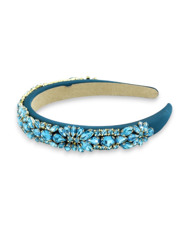 Morgan & Taylor - Elodie Headband in Teal Blue